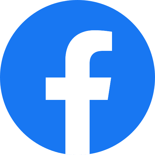 The Facebook logo featuring a white lowercase 'f' on a blue circular background.